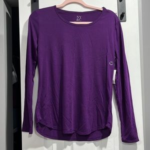 NEW WITH TAGS!! New York and company purple long sleeve shirt!